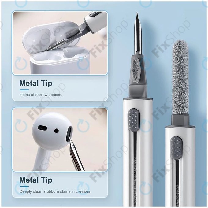 Čistilno pero za čiščenje telefonov in slušalk (belo)