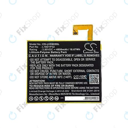 Lenovo Tab M10 - Baterija L18D1P32 4850mAh HQ