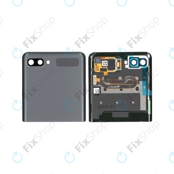 Samsung Galaxy Z Flip 5G F707B - LCD zaslon + steklo na dotik + okvir (zunanji) (Mystic Gray) - GH96-13806A Genuine Service Pack