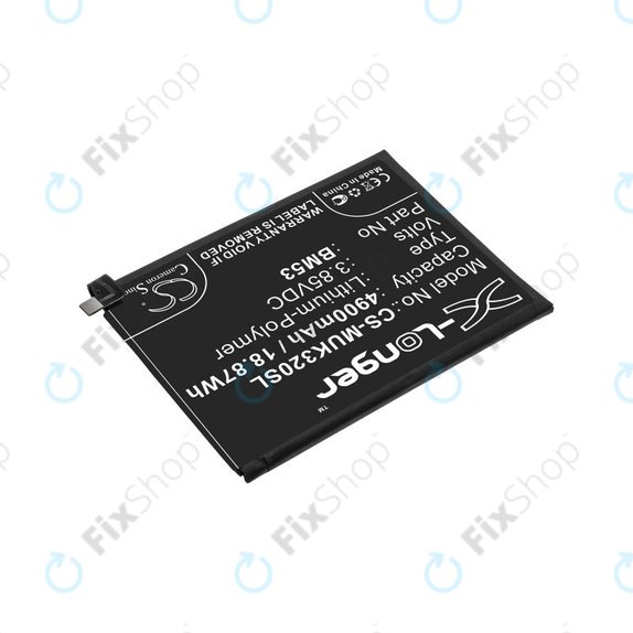 Baterija za Xiaomi Mi 10T 5G M2007J3SY, 4900mAh, Li-Pol, 3.85 V, BM53, HQ