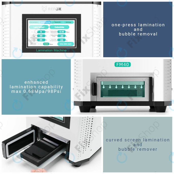 Refox FM40 - Stroj za laminiranje LCD zaslonov 3v1