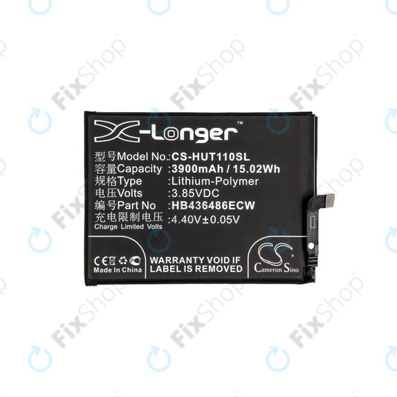 Baterija za Huawei Mate 10 Lite, Honor View 20, 3900mAh, Li-Pol, 3.85 V, HB436486ECW, HQ