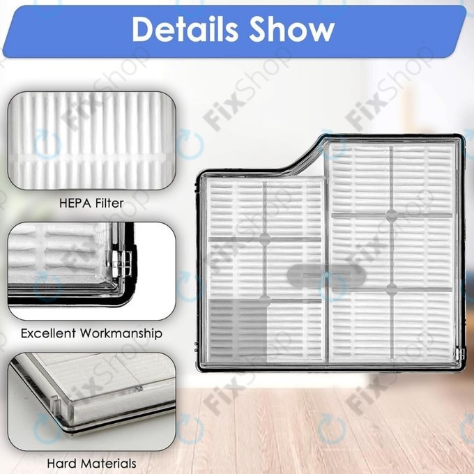 HEPA filter, 2 kos za Xiaomi Roborock Saros 10
