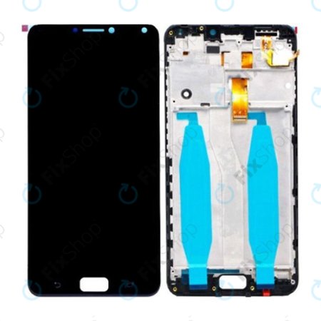 Asus Zenfone 4 Max ZC554KL (X00ID) - LCD zaslon + steklo na dotik + okvir (Deepsea Black) Genuine Service Pack
