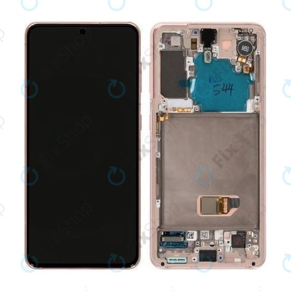 Samsung Galaxy S21 G991B - LCD zaslon + steklo na dotik + okvir (Phantom Violet) - GH82-24544B, GH82-24545B, GH82-27255B, GH82-27256B Genuine Service Pack
