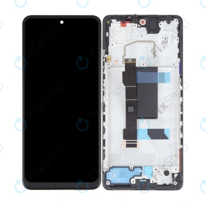 Xiaomi Redmi Note 12 Pro 5G - LCD zaslon + steklo na dotik + okvir (Midnight Black) TFT