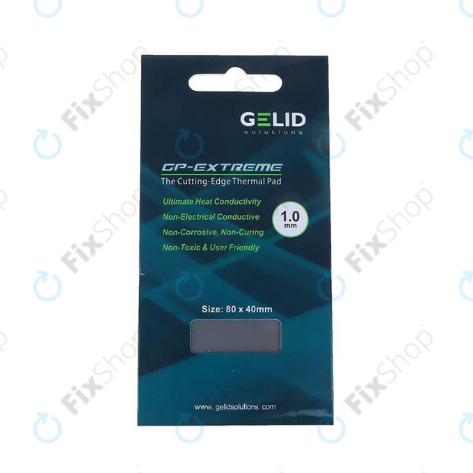Toplotno prevodna podloga GELID GP-Extreme, 12 W/mK, 80 × 40 × 1.0mm