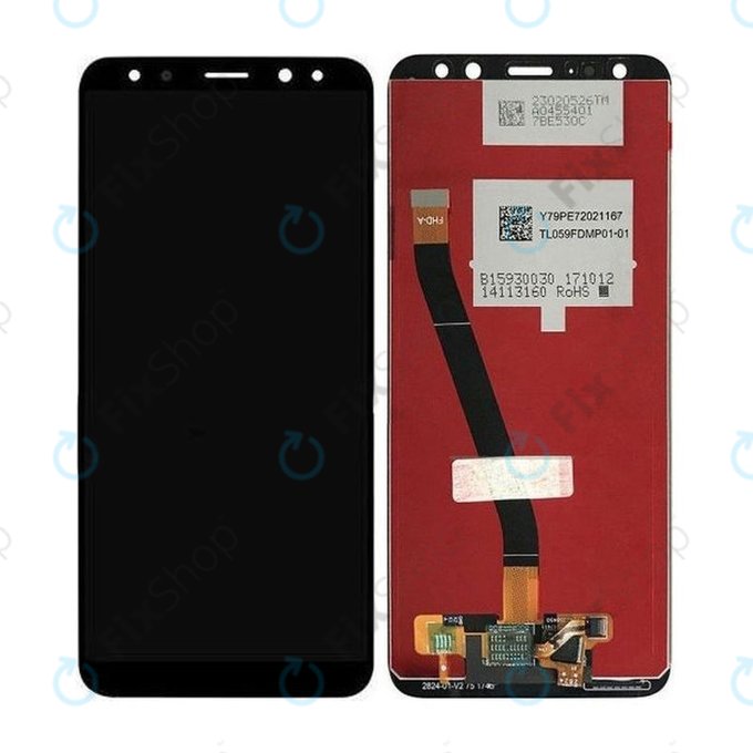 Huawei Mate 10 Lite - LCD zaslon + steklo na dotik (Black) TFT