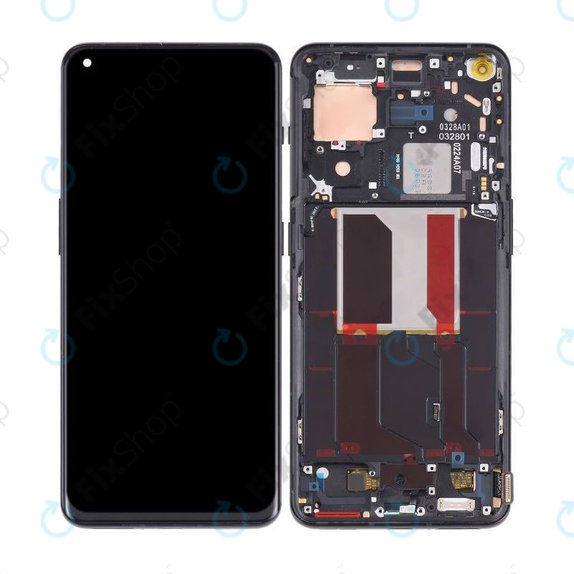 OnePlus 10 Pro NE2210 NE221 - LCD zaslon + steklo na dotik + okvir (Volcanic Black) OLED