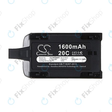 Baterija za Parrot Bebop Drone 3.0, Mini Quadcopter, 1600mAh, Li-Pol, 11.1V, HQ