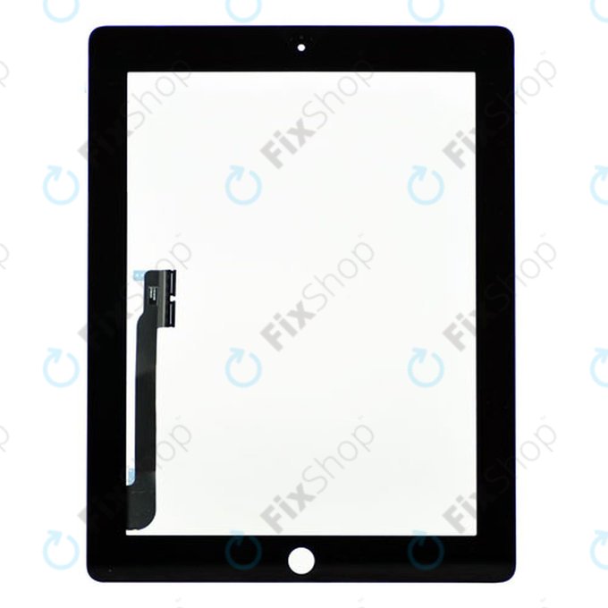 Apple iPad 3, iPad 4 - Touch Glass (Black)