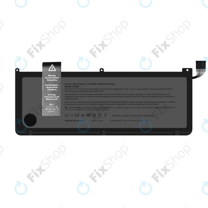 Apple MacBook Pro 17" A1297 (Early 2009 - Mid 2010) - Baterija A1309 12840mAh