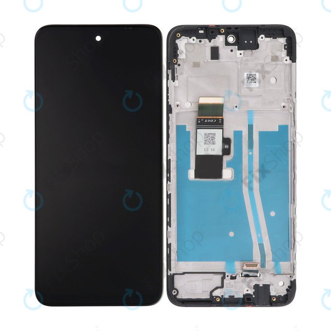 Motorola Moto G53 5G - LCD zaslon + steklo na dotik + okvir (Ink Blue) TFT