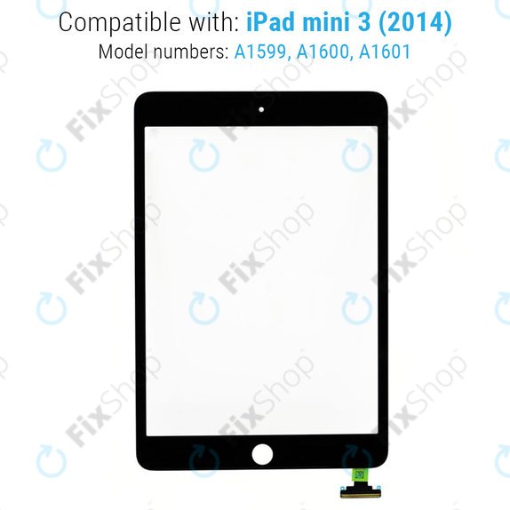 Apple iPad Mini 3 - Touch Glass (Black)