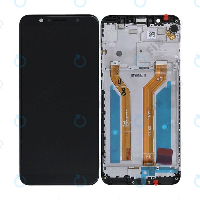 Asus Zenfone Max Pro ZB602KL (X00TD) - LCD zaslon + steklo na dotik + okvir (Deepsea Black) - 90AX00T1-R20010 Genuine Service Pack
