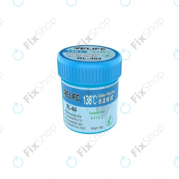 Relife RL-404 - Spajkalna pasta 138°C (40g)