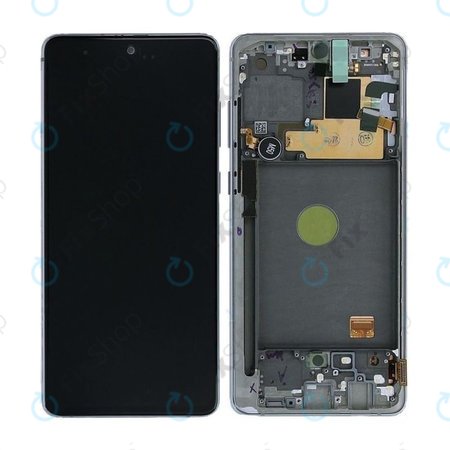Samsung Galaxy Note 10 Lite N770F - LCD zaslon + steklo na dotik + okvir (Aura Glow) - GH82-22055B, GH82-22193B, GH82-22194B, GH82-22192B Genuine Service Pack