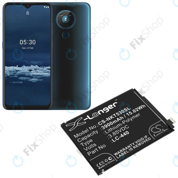 Baterija za Nokia 5.3, 3900mAh, Li-Pol, 3.85 V, LC-440, HQ