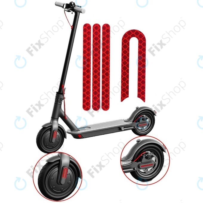 Xiaomi Mi Electric Scooter 1S, 2 M365, Essential, Pro, Pro 2 - Reflexne Nalepke (B)