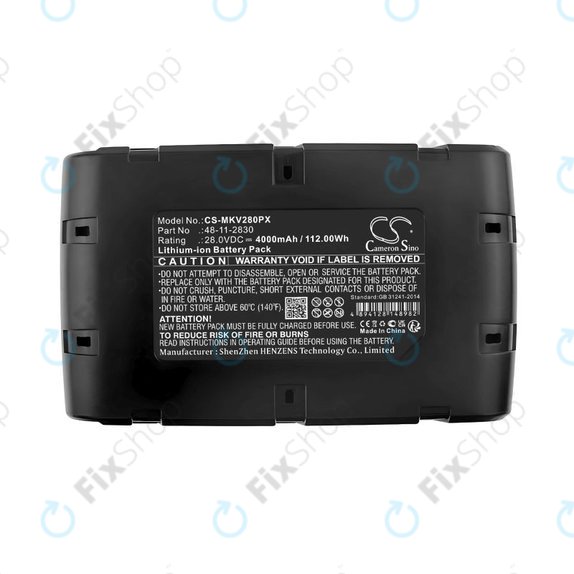 Baterija za Milwaukee 0721-20, V28 Vc, Wurth Bs 28-A Combi, 4000mAh, Li-Ion, 28V, 48-11-2830, HQ