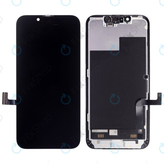 Zaslon Hard OLED za iPhone 13 Mini, Steklo na dotik z okvirjem, FixPremium