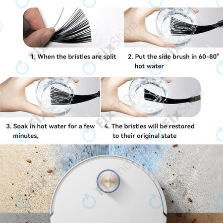 Xiaomi Dreame X50 Ultra, X40 Ultra, L40 Ultra, L40s Pro Ultra, Mova V50 Ultra, P60 - stranska krtača