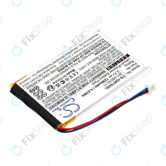 Baterija za Garmin Nüvi 700, 710, 760, 765, Nuvi 3590, 1250mAh, Li-Pol, 3.7V, 361-00019-11, HQ