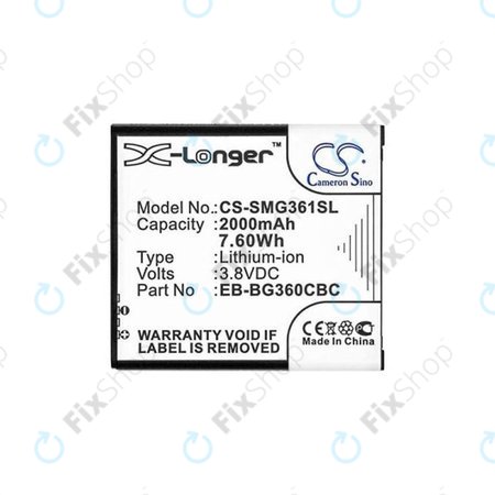 Samsung Galaxy Core Prime G360F - Baterija EB-BG360BBE 2000mAh HQ