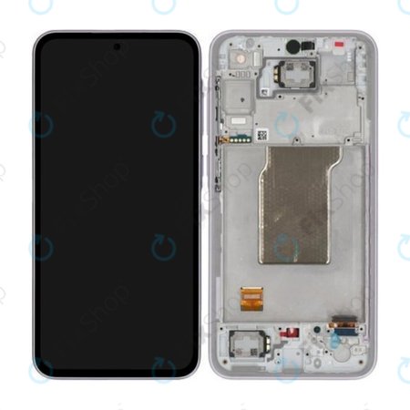 Samsung Galaxy A35 A356B - LCD zaslon + steklo na dotik + okvir (Awesome Lilac) - GH82-34221C Genuine Service Pack