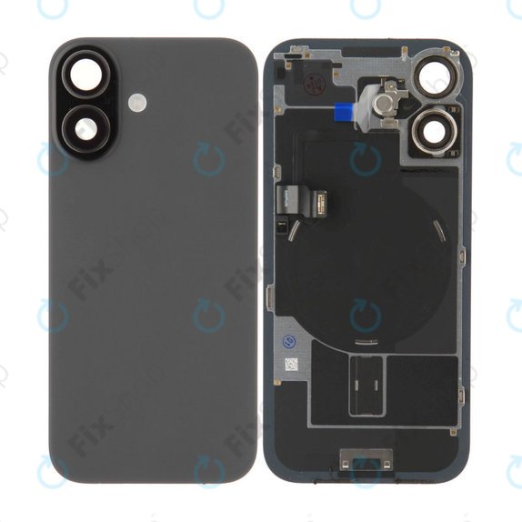 Steklo zadnjega ohišja za iPhone 17, Black, Pulled A