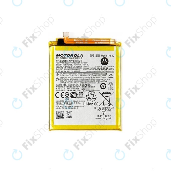 Motorola Moto E6i, E6 Play, E6s, E6s Plus - Baterija KS40 3000mAh - SB18C85292, SB18C51766 Genuine Service Pack