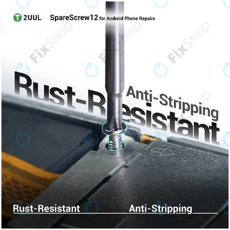 Set Phillips vijakov za popravilo Android naprav, 2UUL SC12, 1200 kos/pakiranje