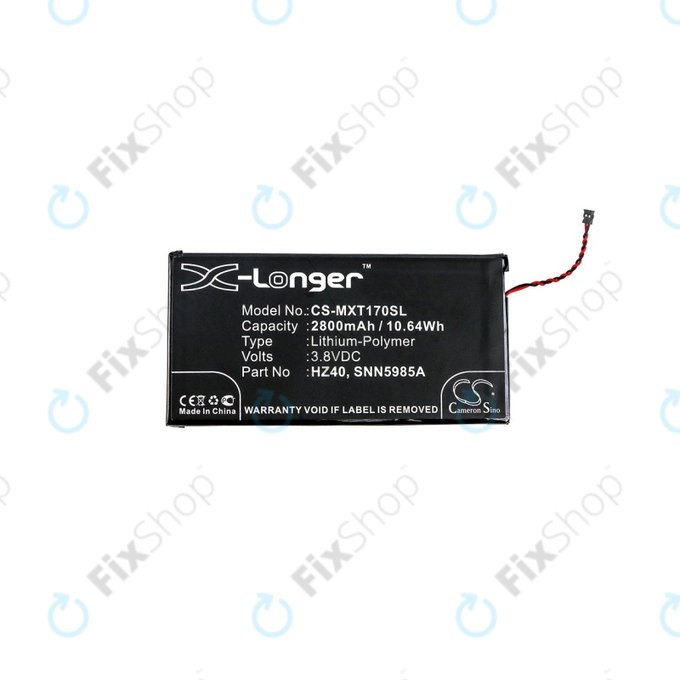 Baterija za Motorola Moto Z2 Play XT1710-09, 2800mAh, Li-Pol, 3.8 V, HZ40, HQ