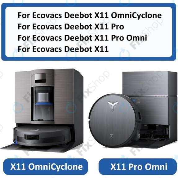 Stranska krtača, 2 kos za Ecovacs X11, X11 Omni, X11 Pro, X11 Pro Omni , X11 Omni, X11 Pro, X11 Pro Omni