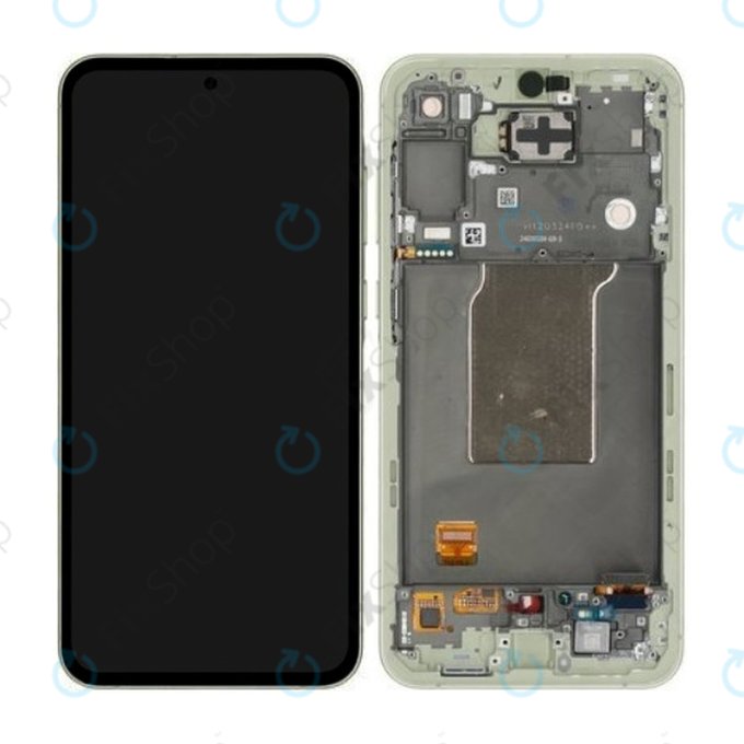 Samsung Galaxy A55 A556B - LCD zaslon + steklo na dotik + okvir (Awesome Lemon) - GH82-34305D Genuine Service Pack