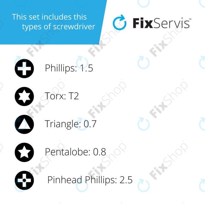 LJL 129-5 - Precizni magnetni izvijač za pametne telefone 5 v 1