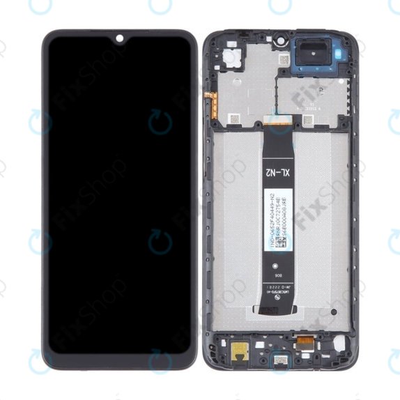 Xiaomi Redmi A2 - LCD zaslon + steklo na dotik + okvir (Onyx Black) TFT