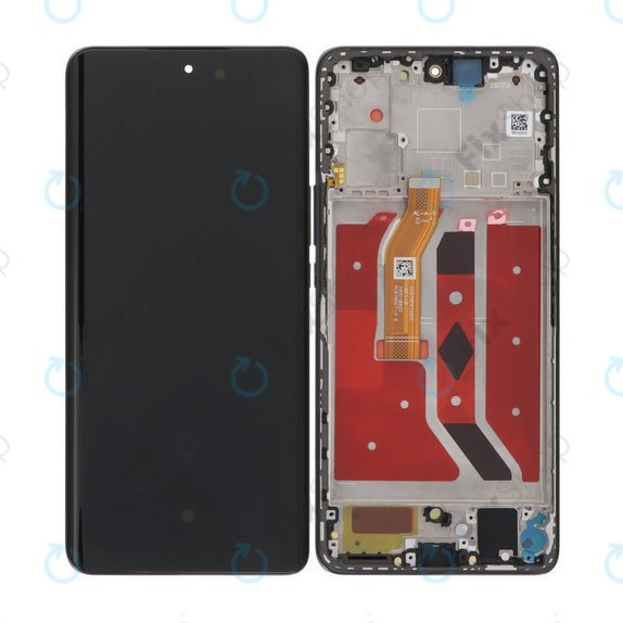 Honor Magic6 Lite - LCD zaslon + steklo na dotik + okvir (Midnight Black) TFT