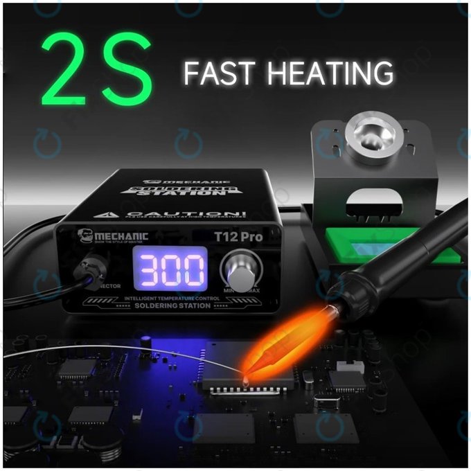 Mechanic T12 Pro - Digitalna spajkalna postaja (Black)