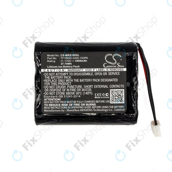 Baterija za Marshall Stockwell, 3400mAh, Li-Ion, 11.1V, TF18650-2200-1S3PA, HQ