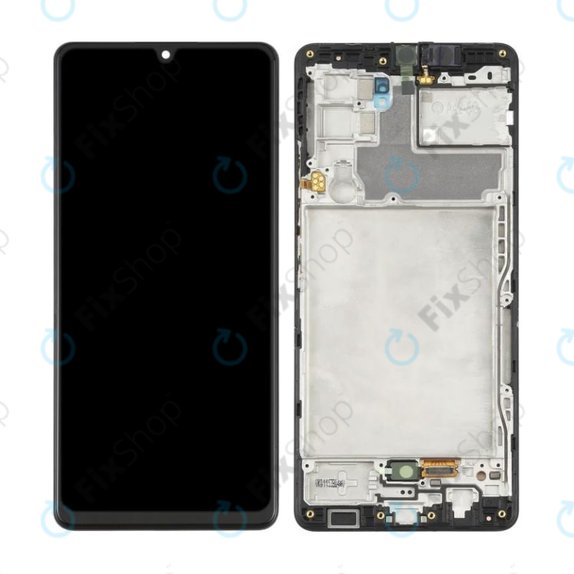 Samsung Galaxy A42 5G A426B - LCD zaslon + steklo na dotik + okvir (Black) OLED