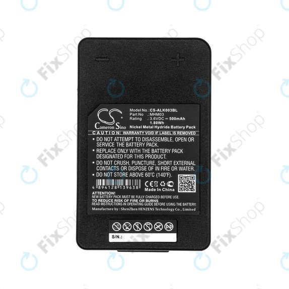 Baterija za Autec LK Neo, 500mAh, Ni-MH, 3.6V, MHM03, R0BATT00E11A0, HQ