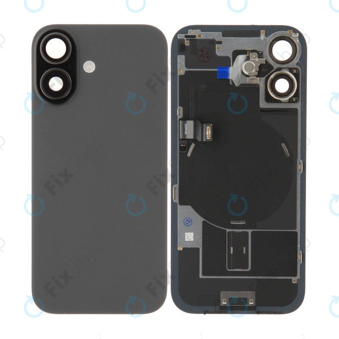 Steklo zadnjega ohišja za iPhone 17, Black, Pulled A