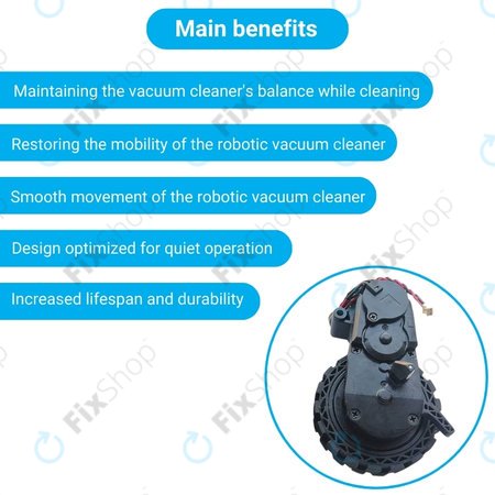 Ecovacs Deebot N-series, T-series, Ozmo-series - Kolo z Motorjem (Levo)