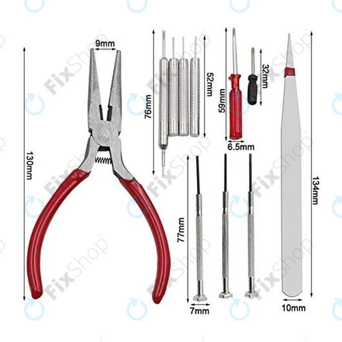 Komplet urarskih orodij za popravilo ur - 16 kos