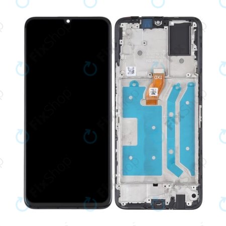 Honor X7 CMA-LX2 - LCD zaslon + steklo na dotik + okvir (Midnight Black) TFT