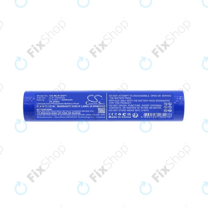 Baterija za Maglite ML125, ML150LR, ML150LRX, 3200mAh, LiFePO4, 6.4V, ILIF-3006526, HQ