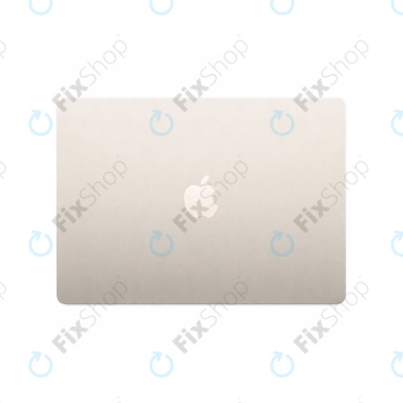 LCD zaslon za MacBook Air 13", A3113 (2024), s sprednjim steklom in pokrovom, Starlight, 661-40280, Genuine Apple