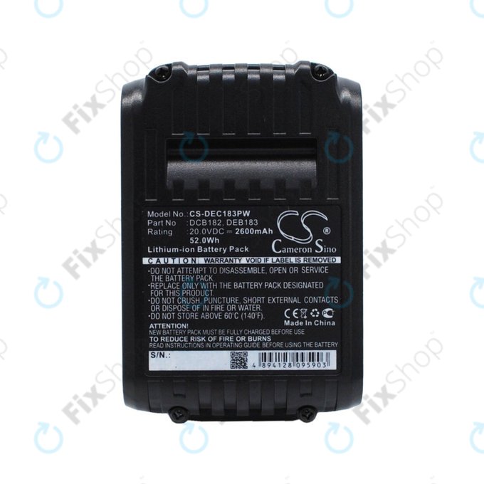 DeWalt DC, DW-series - Baterija DCB182, DCB183 2600mAh HQ