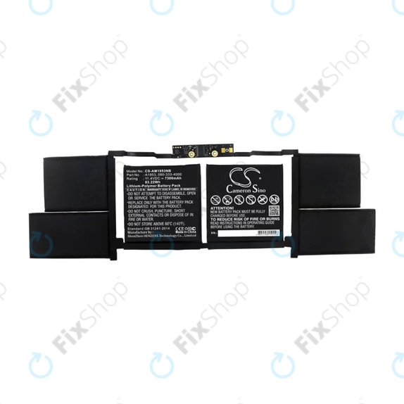 Apple MacBook Pro 15" A1990 (2018 - 2019) - Baterija A1953 7300mAh HQ